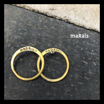 【nobintocoさまご注文品】brass ピアス “rond”