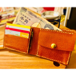 本革二つ折り財布