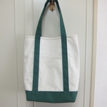 △ＳＡＬＥ△　タテナガメトート　帆布　キナリ×フカミドリ