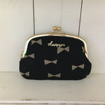 片手に収まる親子がま口お財布＊ribbon beige＊