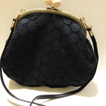 コットンレース♡木玉がま口ショルダー