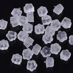 ☆earnuts flower☆700個☆お花の形のキュートな樹脂ピアスバック/ピアスキャッチ☆ 