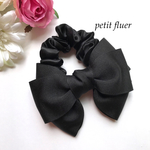 ❤︎90超え *basic ribbon*シュシュ black