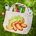レモン🍋ブローチつき！ 手羽先トートバッグ🍗
