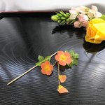  ＊ノウゼンカズラの一本簪＊