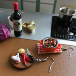 カレー鍋とまな板のピアス