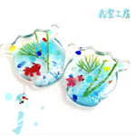 箸置き＊金魚鉢＊ﾌﾞﾙｰ