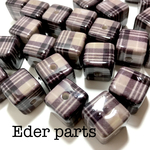 増量SALE【4個→8個】チェック キューブ ビーズ 秋 冬 秋冬 check cube beads