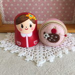 R様オーダー品＊昭和レトロガール＊羊毛針山