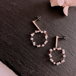 full moon pearl pierce / earring