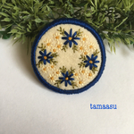 お花の刺繍ブローチ✴︎461