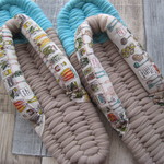 布ぞうり：two-tone24.5cm/kitchen,pickles