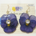 Violaピアス　deep　purple