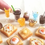 ３個♡セットでお得な『食いしん坊セット』 (パン,ミニチュアフード,フェイクフード,食品サンプル)