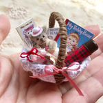 お出掛けバスケット＊麦わら帽子のベアちゃんと一緒に＊バスケットセット