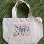 刺繍が可愛いトートバッグ