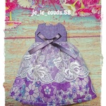 *ブライス*purple×flower*ワンピ*
