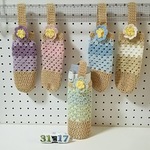 水筒カバー&ペットボトルカバー、コサージュ付き♥