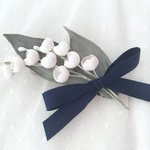 10%off**すずらんブーケプチバレッタ navy
