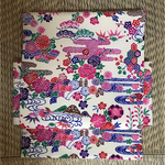 琉球紅型柄の作り帯
