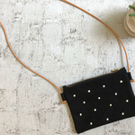 オトナでもコドモでも♪ドット刺繍のポシェット