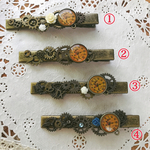 スチームパンク 歯車ヘアクリップ