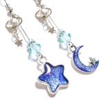 ☆星と月のロングピアス☆