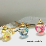 再販5✨【花束♡ハーバリウムネックレス】選べるカラーとエンドパーツ✨