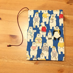 《 四六判》ブックカバー  ハンドメイド    ベアー2