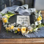 voyage de noces' wreath イエローの花冠