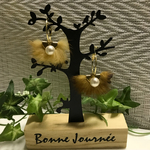 ファー♡パールピアス