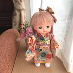  ※hanakoriさまご予約品※メルちゃんの着物セット*ピンクに菊