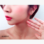 再販 華奢 シルバーチェーン ピアス