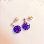 ガラスのまるピアス＊