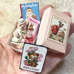 ちいさなテディベア＊ペールオレンジ色の女の子ベア