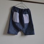 ダンガリーサルエルパンツ　着丈53ｃｍ