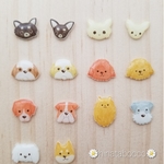 選べるわんちゃんのぷっくりピアス/イヤリング