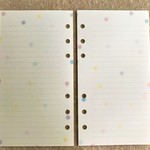 システム手帳リフィル　バイブルサイズ　　ふんわりドット柄罫線メモタイプ