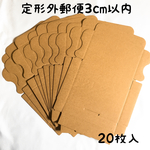 定形外郵便★段ボール3cm以内20枚入