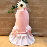 現品限り！ローウエストのピンクワンピース♡犬服 
