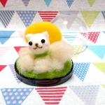【特別価格】しろねこちゃんのちっちゃなお月見飾り♡