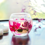 秋色ラズベリーflowersキャンドルホルダー&ティーライトキャンドル8個セット