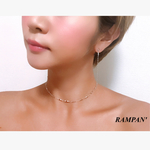 シルバー カットデザインチェーン チョーカー