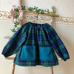 冬用スモック＊ブラックウォッチチェック ♪ 100〜110cm 