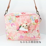 「予約済」和柄のポーチ★着物姿の猫ちゃん「チ様専用」