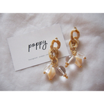marble chain ×  beads  pierce マーブルチェーン×ビーズピアス