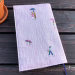新書コミック用ブックカバー★傘の下で雨宿り猫