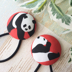 【再販】くるみボタン PANDA