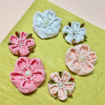 つまみ細工  6種から選べる桜満開髪飾り