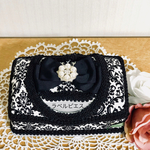 黒ダマスク ウエットティッシュケース